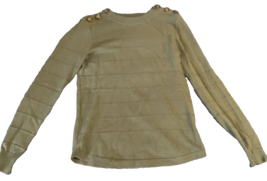 Pink Clover Womens Olive Green Sweater Size Small - $3.99
