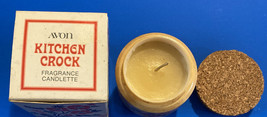 Avon Kitchen Crock Fragrance Candlette -  1974 Read Description - $5.18