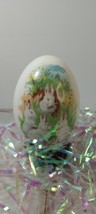 Royal Bayreuth Bunny Rabbits Porcelain Egg Germany  - £7.78 GBP