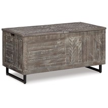 Signature Design by Ashley Coltport Storage Trunk or Coffee Table, Distressed Gr - £321.73 GBP