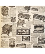 1900 Vanity Boxes Cases Advertisement Victorian Sears Roebuck 5.25 x 7&quot;  - $27.43 CAD