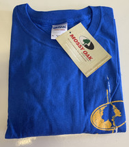 NET Mens NWT Mossy Oak Outfitters  Blue W Gold T-shirt Tee Shirt - Sz XL - £8.69 GBP