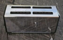 Vintage Hamilton Beach Proctor Silex 4 Slice Toaster Works Chrome Corner... - $25.13