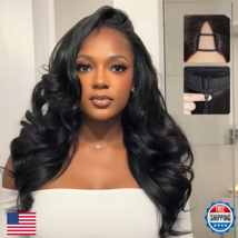 Mscoco V Part Wig Human Hair Yaki Loose Wave Glueless Wigs Human Hair Cl... - $143.22