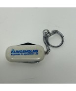 Vtg Kungsholms Express &amp; Spedition ab Keychain Pocketknife Bottle Opener - $8.47