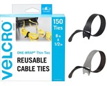 150Pk Cable Ties Value Pack | Replace Zip Ties With Reusable Straps, Red... - £22.29 GBP