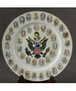Vintage Political US Presidential Portrait Souvenir China Plate Bill Clinton - £16.63 GBP