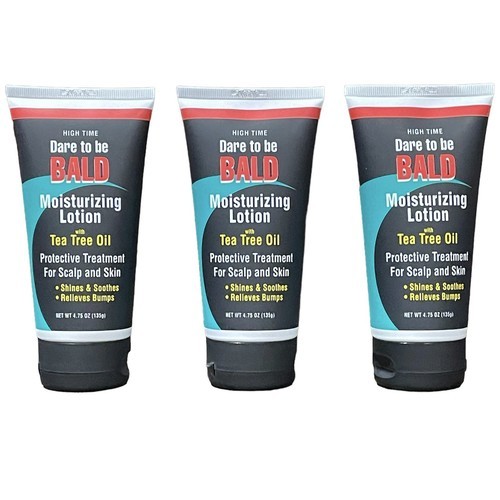 3 High Time Dare To Be Bald Moisturizing Lotion w/ Tea Tree Oil 4.75 oz ... - $58.29