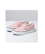 Vans Classic Checkerboard Slip On In Powder Pink/True White Size 13.5 UY - $1,026.86 MXN
