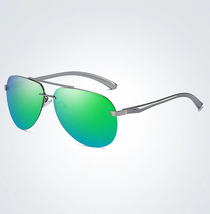 New Polarized Men Sunglasses Classic Driving Sun Glasses Metal Frame Mirror Lens - £9.21 GBP