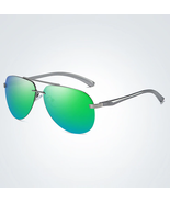 New Polarized Men Sunglasses Classic Driving Sun Glasses Metal Frame Mir... - £9.20 GBP