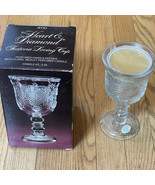 New in Box Vtg Heart &amp; Diamond - Avon Fostoria Loving Cup With Candle - $18.50 CAD