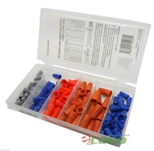 New 107pc Electrical Wire Twist Connector Cap With Spring Insert Assortment - £7.08 GBP