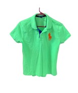 Ralph Lauren Womens Size Large L Neon Green Polo Short Sleeve Top Shirt ... - £14.79 GBP