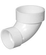 3 in. x 4 in. DWV PVC Closet Bend Reducing Hub x Hub Elbow Fitting - $27.77