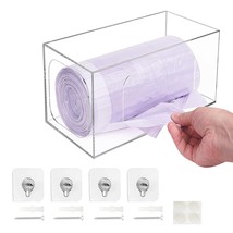 Acrylic Trash Bag Dispenser For 13, 33, Or 35-Gallon Trash Bags,Adhesive Trash B - £22.35 GBP