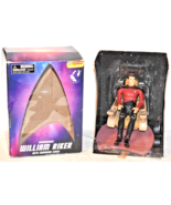 Star Trek TNG Commander William Riker &amp; Command Chair 2007 Art Asylum Ex... - $649.65 MXN