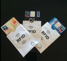 Set of 10 Safe Anti Theft RFID Blocking Credit Cards Sleeves Only $17.99/Set ! - £15.99 GBP