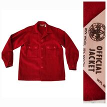 Vintage BOY SCOUTS OF AMERICA Official Jacket  Red Wool Size 44 - $118.80
