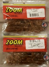 Lot of 2 Zoom 6 Inch Lizard Pumpkin Super Salt Plus 9 Pack 002-013 Bass Fishing - £9.06 GBP