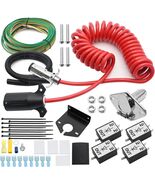 Towed Vehicle Wiring Kit, 6 to 7 Way Power Cord Diodes Ring Terminal Tie... - $1,099.19 MXN