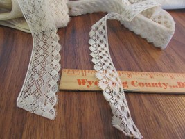 10 +yds different width vintage trim ribbon lace  white 1/2&quot;  wide DECOR... - $16.20
