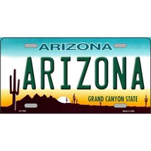Arizona Grand Canyon State Metal Novelty License Plate With State Backgr... - $8.98