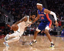 Kyrie Irving 8X10 Photo Brooklyn Nets Basketball Nba Vs Knicks - £3.97 GBP