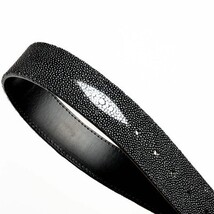 GEORGIA Genuine Stingray Skin Western Belt Black image 4