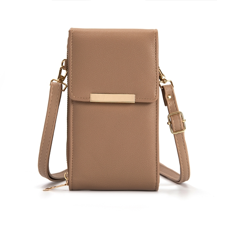 Sandol Evermore Crossbody Wallet, Taupe