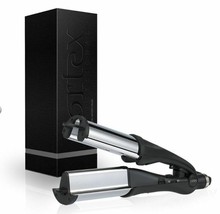 Cortex Salon Model 60 mm Titanium Deep Tidal Hair Waver Curling Iron - Black - £69.91 GBP