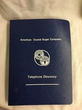 American Crystal Sugar Beet vintage agriculture Company Wide Telephone Book - £23.44 GBP