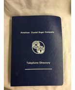 American Crystal Sugar Beet vintage agriculture Company Wide Telephone Book - $561.41 MXN