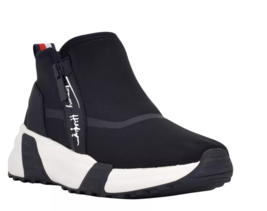 Tommy Hilfiger Morney High Top Slip On Sneaker in Black/White Women&#39;s Si... - $49.50