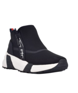 Tommy Hilfiger Morney High Top Slip On Sneaker in Black/White Women&#39;s Si... - $49.50