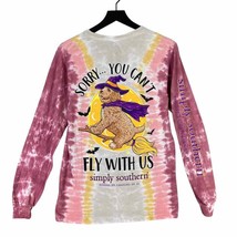 Simply Southern Halloween Shirt Long Sleeve Women&#39;s S Dog Cute Spooky Fashion - £19.46 GBP