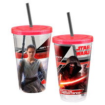 Star Wars Episode 7: The Force Awakens Photo Images 18 oz Acrylic Travel Cup NEW - £5.41 GBP