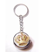 Crystal White/Pink Unique Silvertone Covered Watch Keychain - €5,03 EUR