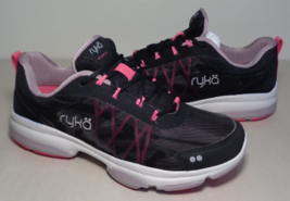 Ryka Size 8 Wide DECLARE XT Black Training Sneakers New Women&#39;s Shoes - £100.19 GBP