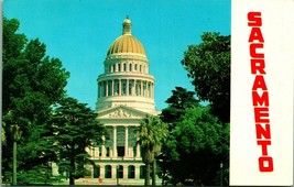 California State Capitol Building Sacramento CA UNP Chrome Postcard - £2.34 GBP