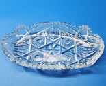 Vintage Imperial Early American Brilliant Cut Glass Bowl 6&quot; x 11&quot; - SHIP... - $21.75