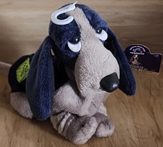 Hush Puppies Beanbag Plush Basset Hound Applause Dog W/ Tags 5&quot; Navy - £9.34 GBP