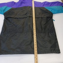 Vtg 80's Columbia Gizzmo Women's Black/Purple Nylon Full Zip Parka Jacket Large image 8