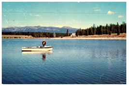 Fishing At Island Park Reservoir Idaho Fishing Postcard Posted - £6.62 GBP