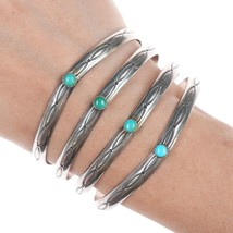 6.75&quot; Glenn Paquin Zuni Sterling and turquoise bracelet - £453.69 GBP
