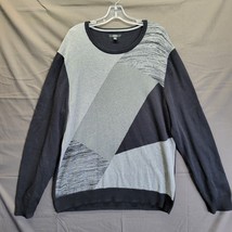 Alfani Men&#39;s Angled Colorblock Sweater Sz XL - £15.08 GBP