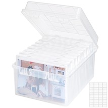 Photo Storage Box 5X7 Photo Case, 9 Inner Photo Keeper, Clear Photo Boxe... - £37.91 GBP