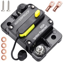 The Protection Of The 60 Amp Car Inline Circuit Dc Breaker 12V, 12V-48V 60A Car - £25.28 GBP
