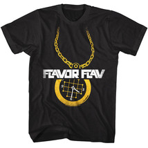 Flavor Flav Gold Chain Clock Men&#39;s T Shirt Rap Hip-Hop Legend Concert Tour Merch - £21.17 GBP+