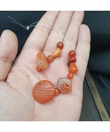 Meravigliosa antica perla di corniola incisa sasanide in buone condizioni - $321.03